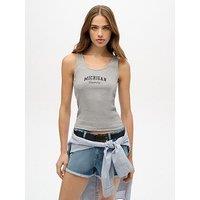 Superdry Athletic Essential Graphic Vest Top - Grey