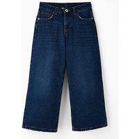 The Very Collection Girls Wide Leg Jeans - Mid Wash