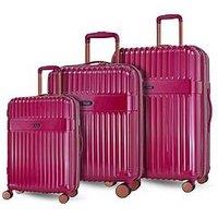 Rock Luggage Selene Pink 3-Piece Set (Cabin/Medium/Large)