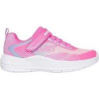 Skechers Gore And Strap With 3D Print And Ombre Sparkle Mesh - Pink