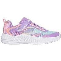 Skechers Gore And Strap With 3D Print Ombre Sparkle Mesh - Purple