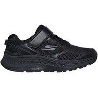 Skechers Gore & Strap Sneaker With Overlays And Metallic Details - Black