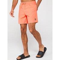 Lyle & Scott Logo Swim Shorts - Light Red