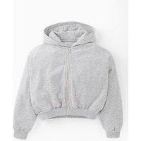 The Very Collection Girls Zip Up Hoodie - Grey