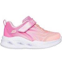 Skechers Lighted Gore & Strap Sneaker W/ Ombre Embossed Upper