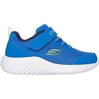 Skechers Lightweight Gore & Strap Sneaker - Blue