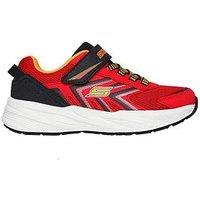 Skechers Lightweight Gore & Strap Sneaker W/ Overlays & Bottom Plate - Red