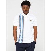 Lyle & Scott Deck Stripe Polo Shirt - White
