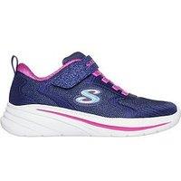 Skechers Gore And Strap Sparkle Mesh Sneaker W/ Satin Overlays