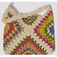 Monsoon Mae Crochet Shopper Bag - Multi