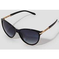 Monsoon Cat Eye Sunglasses - Black