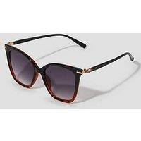 Monsoon Ombre Cat Eye Sunglasses - Brown