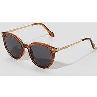 Monsoon Preppy Round Sunglasses - Brown