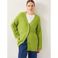 Monsoon Opal Oversized Cardi - Green