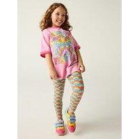 Little Bird Rainbow Festival T-Shirt & Leggings Set - Pink