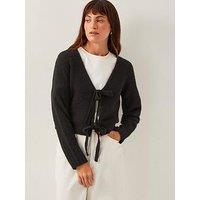 Monsoon Tina Tie Cardigan - Black