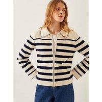 Monsoon Sabine Stripe Jacket - Ivory
