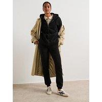 V By Very The Essential Oversized Zip Through Hoodie - Black