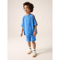 Little Bird Rainbow Sweat Set - Blue