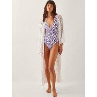 Monsoon Cara Crochet Coverup - Ivory