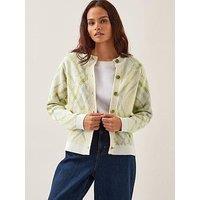 Monsoon Ali Argyle Cardigan - Ivory