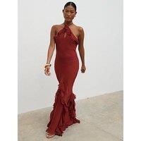 Pretty Lavish Sofia Maxi Dress - Brown