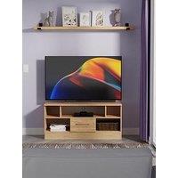 Swift Clarc Ready Assembled 1 Drawer Tv And Media Unit - Fits Up To 50 Inch Tv - Oak
