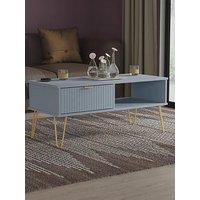 Swift Andie Ready Assembled Coffee Table With Drawer - Blue