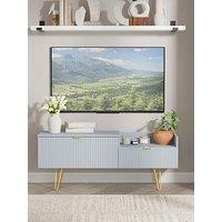 Swift Andie Ready Assembled 2 Drawer Media Tv Unit - Blue