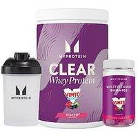 Myprotein Vimto Bundle (Clear Whey Isolate 500G, 20 Serve, 60 Gummies And Shaker 600Ml)