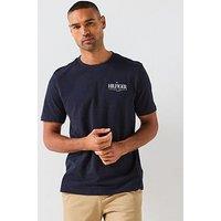 Tommy Hilfiger Stack Small Chest Logo T-Shirt - Navy