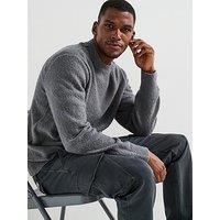 Jack & Jones Spence Crew Neck Knitted Jumper - Grey