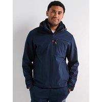 Jack & Jones Hatcher Softshell Hooded Coat - Navy