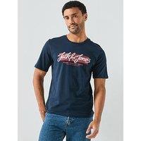 Jack & Jones Short Sleeve Logo T-Shirt - Navy