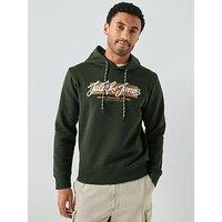 Jack & Jones Urban Graphic Hoodie - Khaki