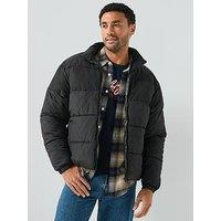 Jack & Jones Maze Puffer Collar - Black
