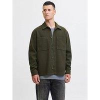 Jack & Jones Jerry Long Sleeve Overshirt - Dark Green