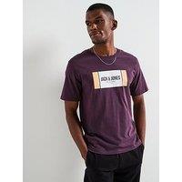 Jack & Jones Graphic Short Sleeve T-Shirt - Dark Purple