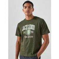 Jack & Jones Graphic Short Sleeve T-Shirt - Green