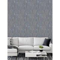 Design Id Santa Fe Retro String Motif Wallpaper In Navy