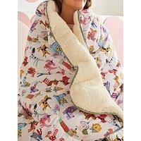 Night Lark X Eleanor Bowmer Happy Dogs Cosy Sherpa Throw