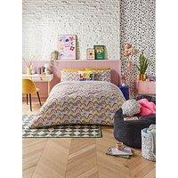 Night Lark X Eleanor Bowmer Rainbow Print Coverless Quilt And Pillowcase Set