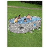 Bestway 14Ft X 8Ft 2 X 39.5In Splashview Pool Set Oval