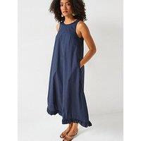 Mei Meij Flared Midi Dress- Polar Night