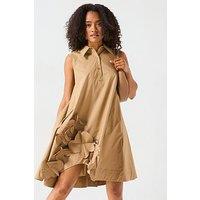 Mei Meij Floral Short Shirt Dress- Sudan
