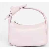 Quiz Lilac Knot Handle Shoulder Bag