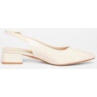 Quiz Wide Fit Nude Faux Leather Pumps
