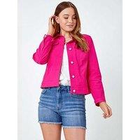Roman Stretch Pocket Detail Jacket - Pink