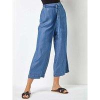 Roman Waist Tie Detail Culottes