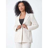 Roman Petite Linen Blend Blazer